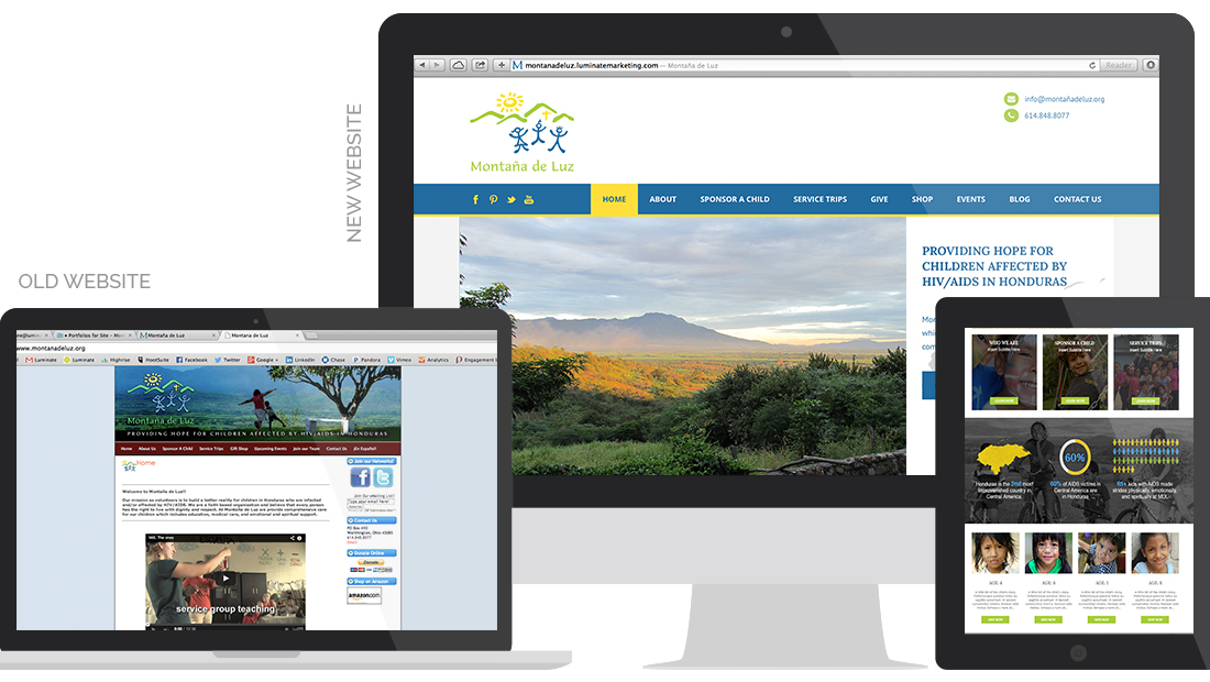 Old vs. New Website