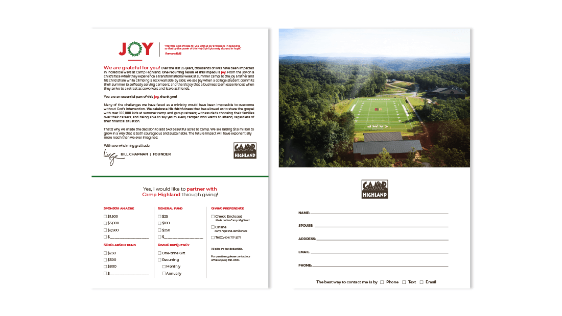 Camp Highland End of Year Appeal